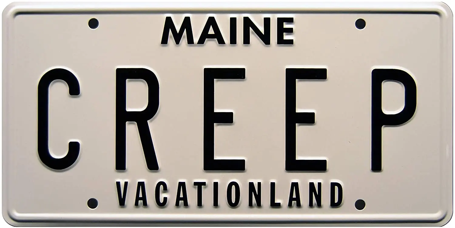 

Celebrity Machines Creepshow 2 | Creep | Metal License Plate