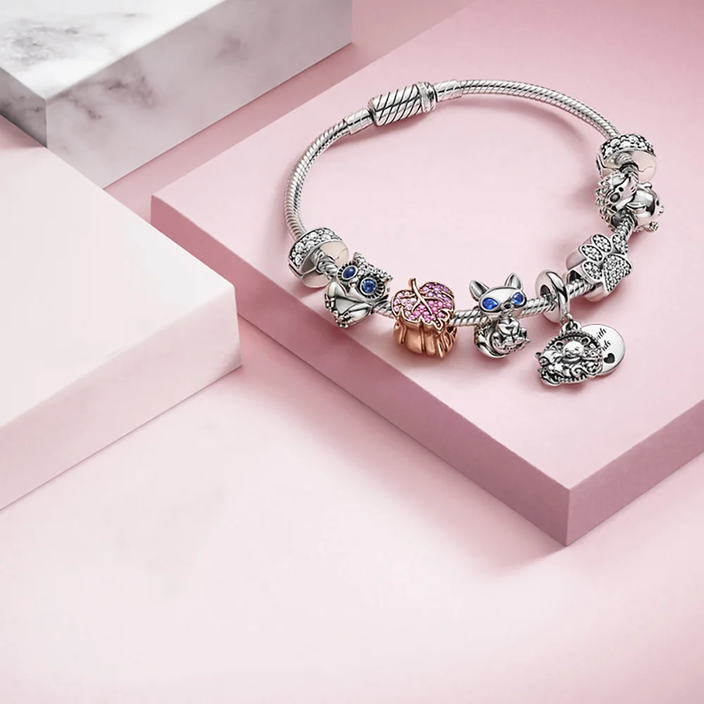 

Danturn 925 Sterling Silver Beads Nino the Hedgehog Charm fit Original Pandora Bracelets for Women Jewelry Making Gift for Girl