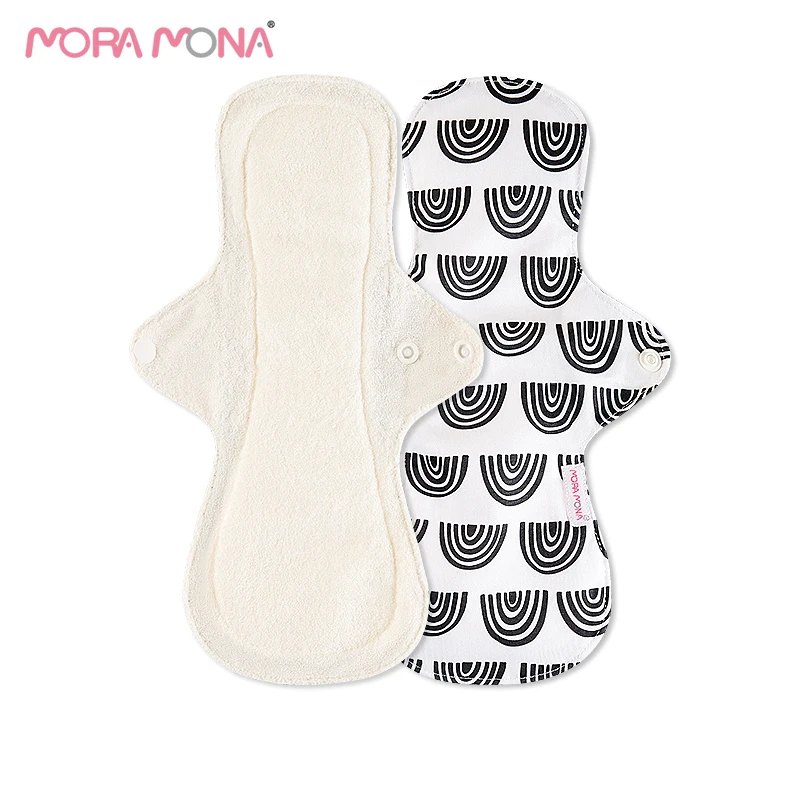 Бамбуковое полотенце Mora Mona одноразовая упаковка серия белых фона менструальная