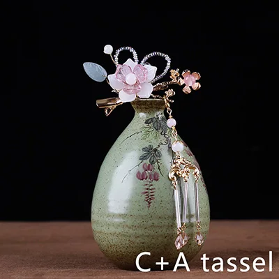 C Atassel Deepeel 1 шт. винтажные палочки для волос Головные уборы Китайский древний головной убор с кисточками заколка для волос Cheongsam Hanfu декоративные аксессуары HA007 - Цвет: C Atassel
