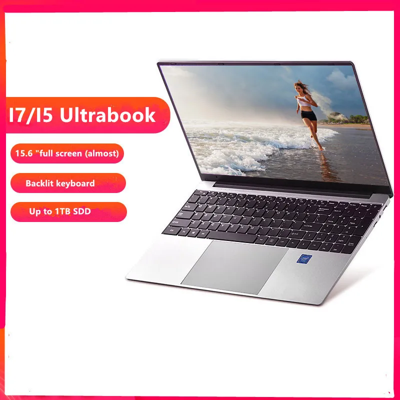 15 6-дюймовый Core I5-6200 Win10 16 Гб RAM128G/15 6G/ 256G/ТБ с клавиатурой подсветкой металлический