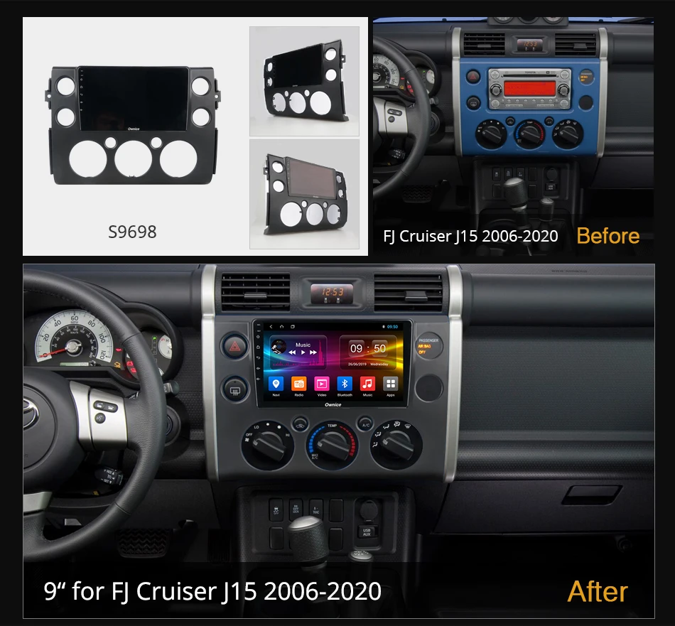 6G + 128G Ownice Android 10 0 Восьмиядерный подходит для Toyota FJ Cruiser J15 2006-2020 Автомобильный
