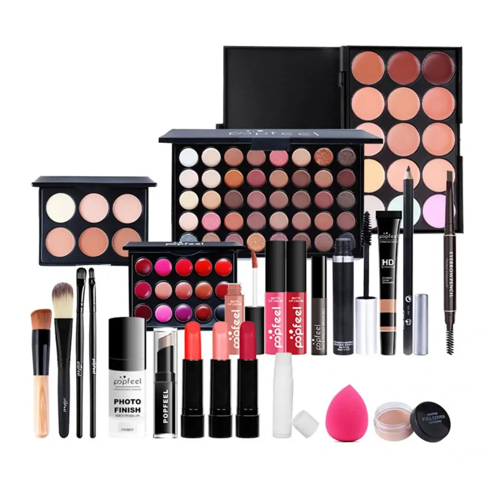 

Three-dimensional Effect Longwear Easy Carry Eyebrow Cream Primer Makeup Train Set for Travel