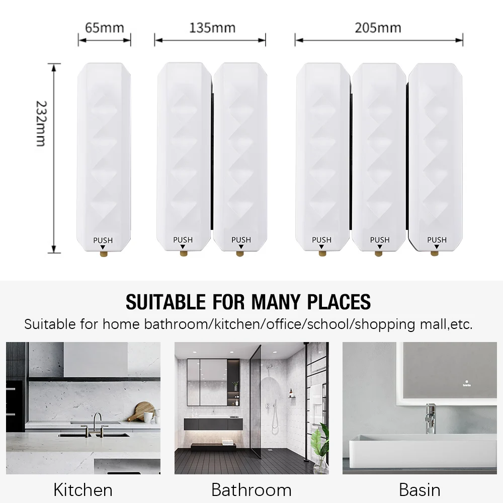 Диспенсер для мыла диспенсер дозатор бутылки без ногтей настенный жидкого