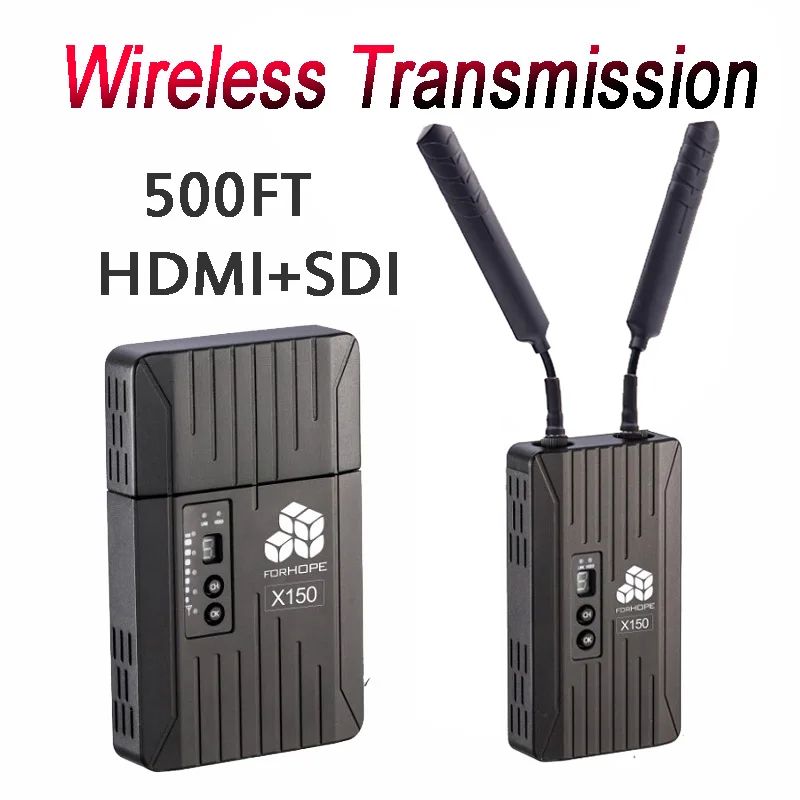 ForHOPE Беспроводная система передачи 500FT профессиональная вещания Cameara SDI HDMI видео