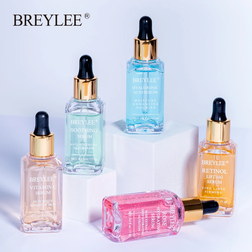 

BREYLEE Hyaluronic Acid Vitamin C Whitening Face Skin Care Rose Nourish 24k Gold Firm Soothing Repair Essence Serum Series