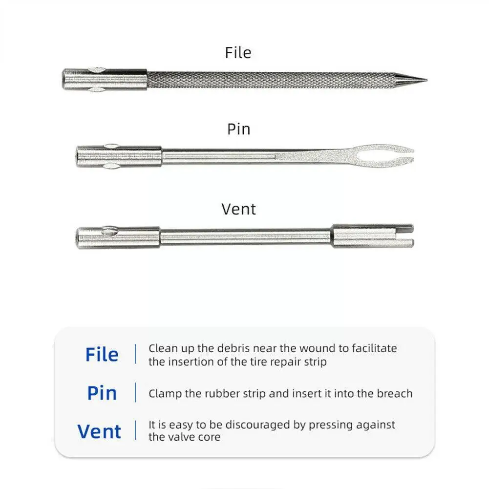 

Auto Parts Repair Tools And Equipment Tire Repair Rubber Rubber-free Tubeles Tools Strips Bicycle Portable Repair Emergency N8P0