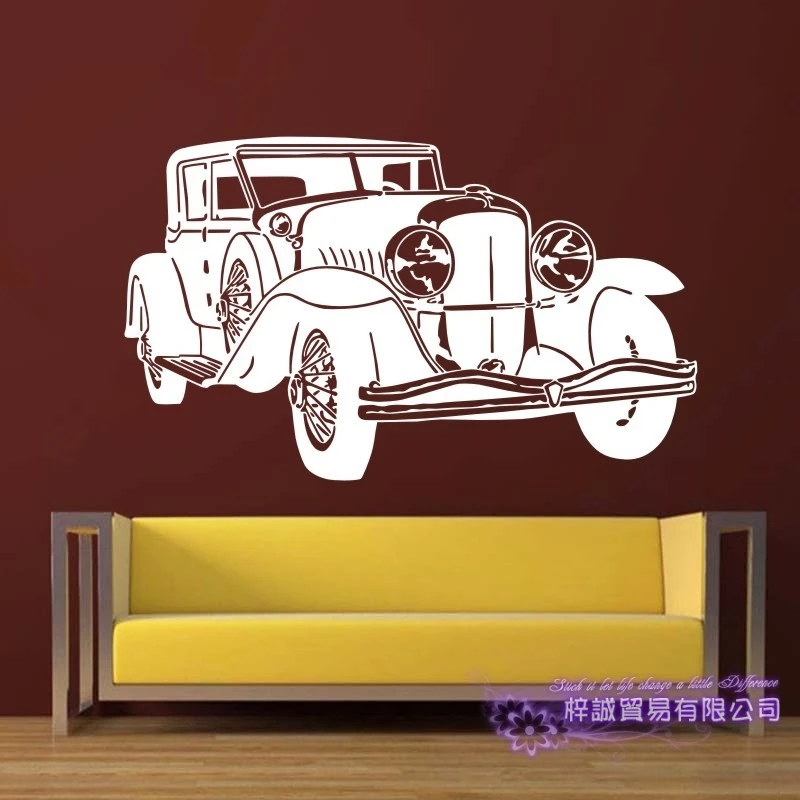 

Car Sticker Vehicle Decal Classic Cars Posters Vinyl Wall Decals Pegatina Quadro Parede Decor Mural Car Sticker