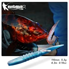 Рыболовная приманка hunлюбых слоев, 6 шт., 115 мм, 5,3 г, силиконовый материал, шумная искусственная приманка для окуня, щуки, снасти