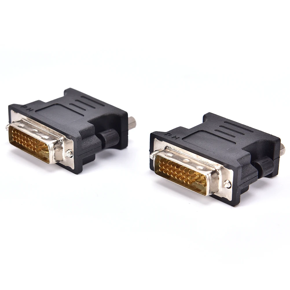 Адаптер DVI-VGA DVI-A / DVI-I SVGA HD15 аналоговый монитор золотистый | Электроника