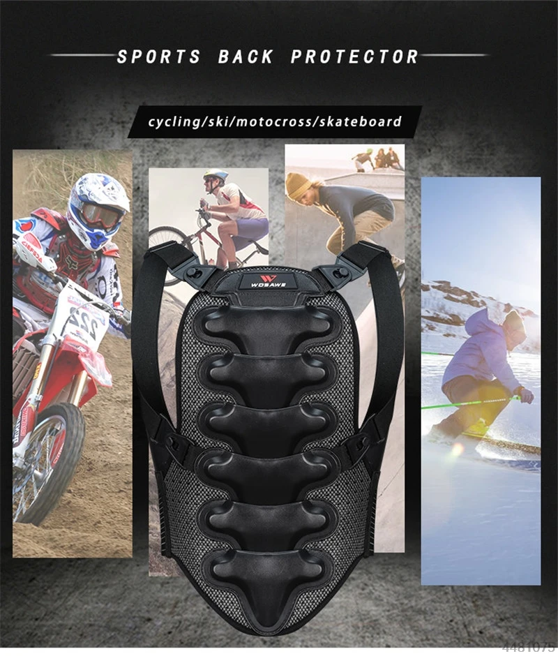 WOSEWE GHOST RACING Armor куртка для мотокросса Защита тела мото Защитная Защита тела Броня задняя защита мотоциклетная Броня