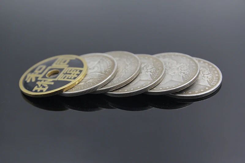 &quot SICK By Ponta The Smith (Gimmick And DVD) 6 Coins Ancient Set Magic Tricks Close-Up Stage Street Toys