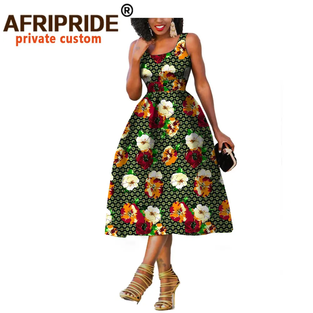 Африканские платья для женщин африканская одежда летнее платье до колена без