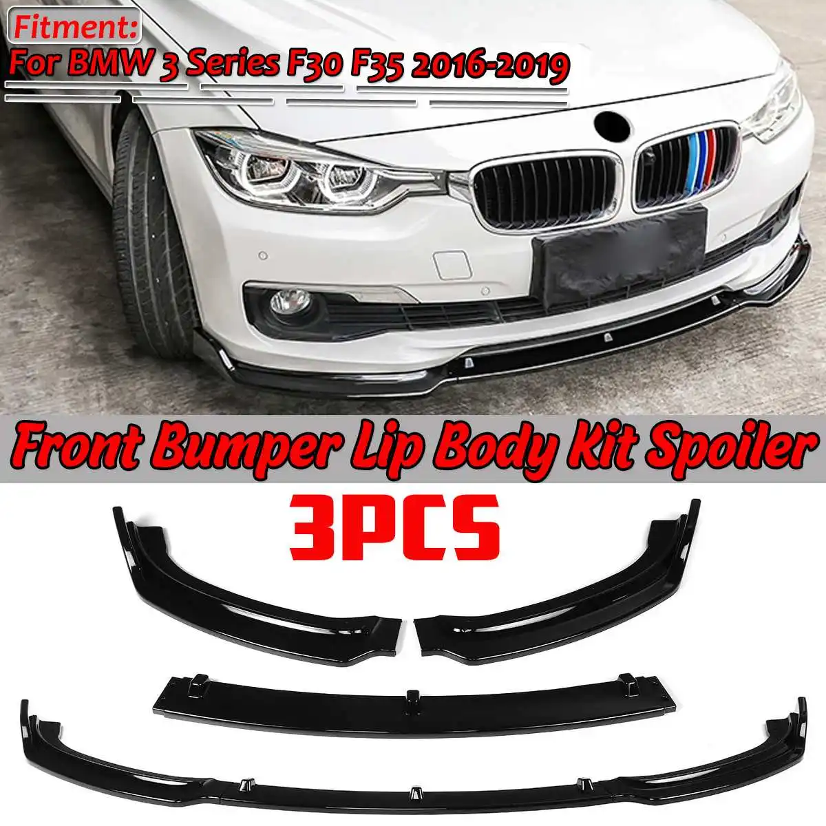 Комплект для переднего бампера BMW F30 F35 2016-2019 углеродное волокно | Автомобили и
