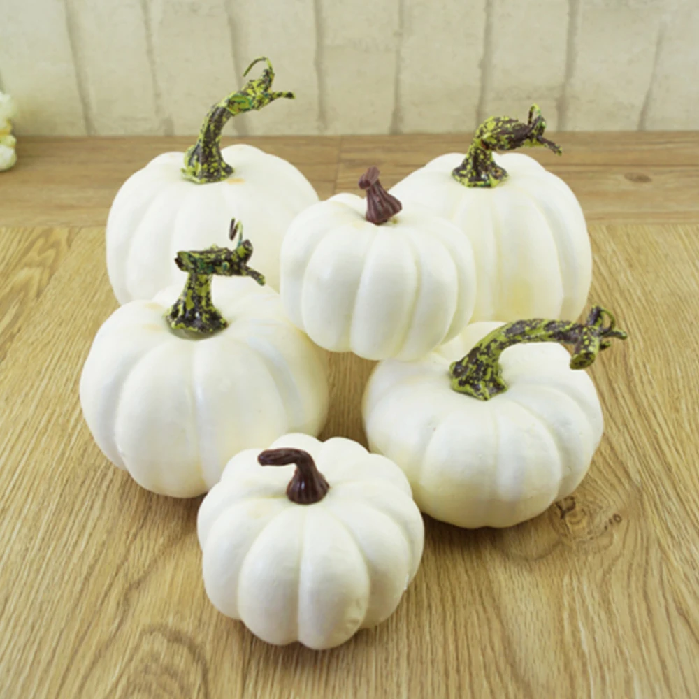 

6Pcs/Set DIY Room Door Home Decoration Party Supplies Halloween Artificial Simulation Foam Pumpkins