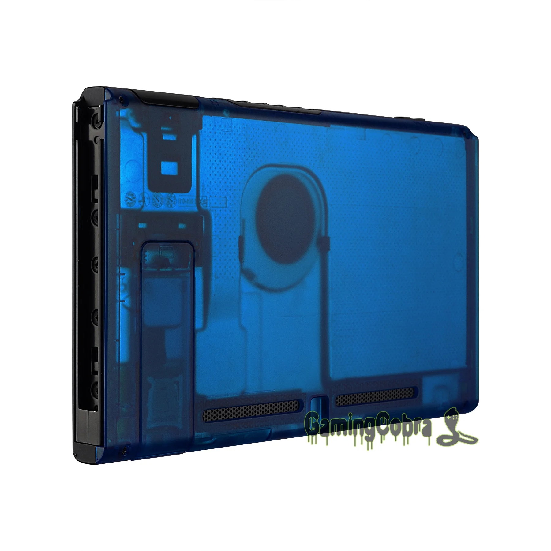 Прозрачная голубая Задняя панель для консоли сменный корпус NS Switch с подставкой |