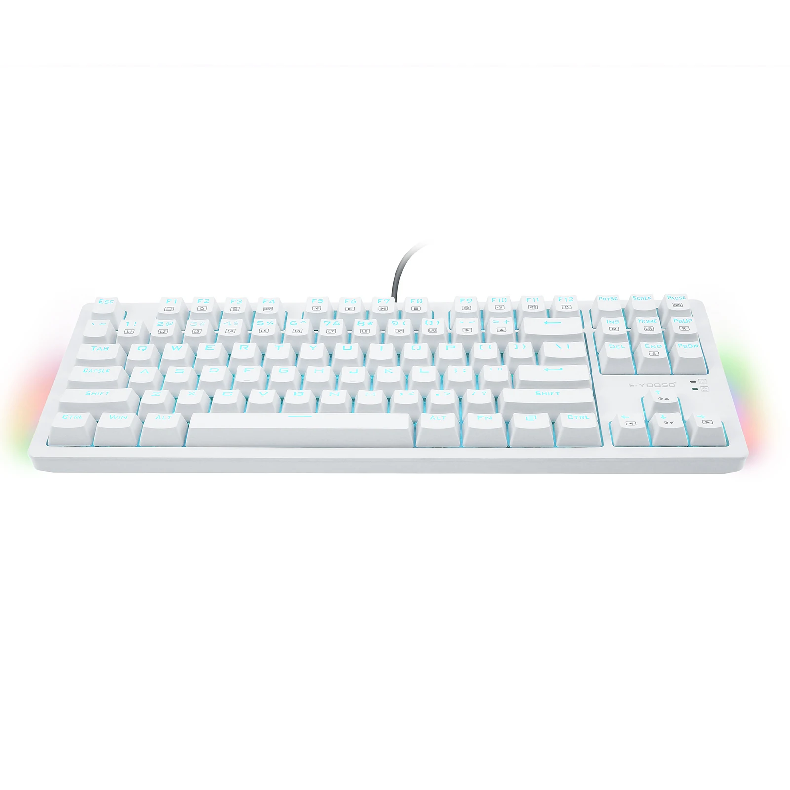 K-620 Mechanical Keyboard with Side Light E- Element 87 Keys Clicky Switch Led Backlit Wired | Компьютеры и офис