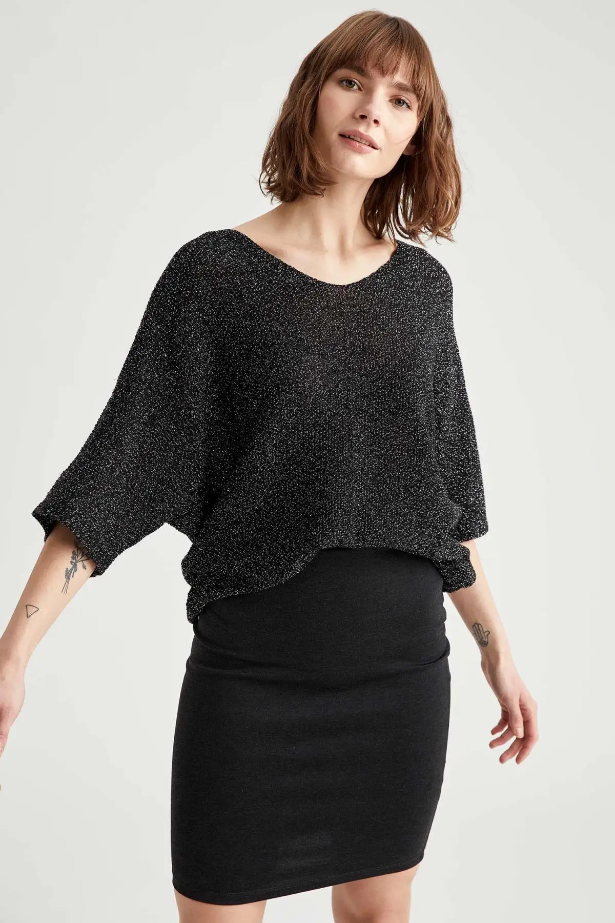 DeFacto Autumn Woman Pullover Tricot Jumper Casual Female Fashion New Season-K6610AZ19AU | Женская одежда