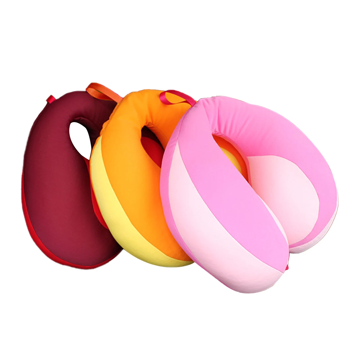 

Children Cartoon Neck Polyester Contrast Color Splicing Travel Sleeping U-shaped Pillow Comfortable Baby Car Safety Seat Pillow