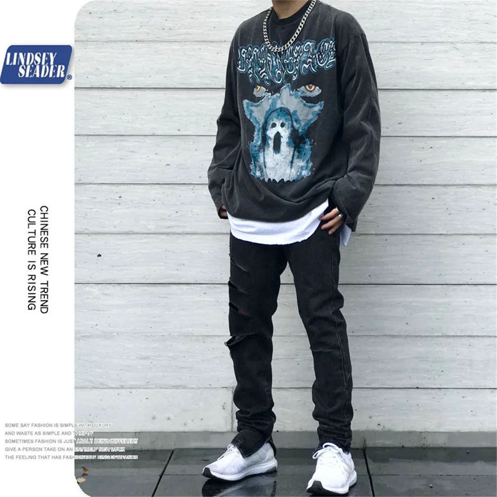 Мужская толстовка с принтом в винтажном стиле 2020 свободная Повседневная