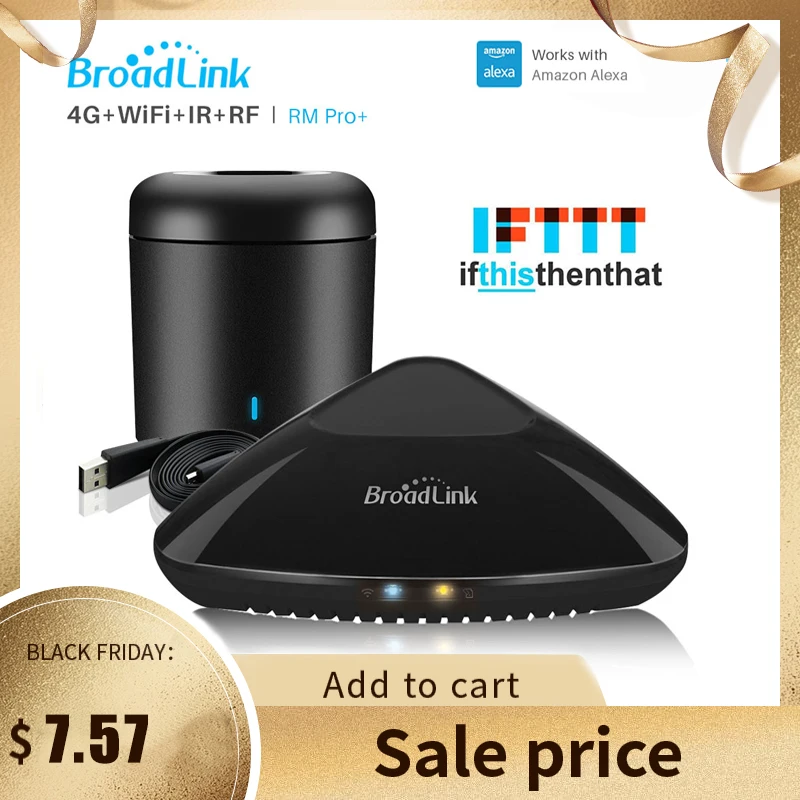 Broadlink RM Pro+ Универсальный Интеллектуальный пульт дистанционного управления, работающий с Alexa через приложение для управления смартфоном, автоматизация умного дома