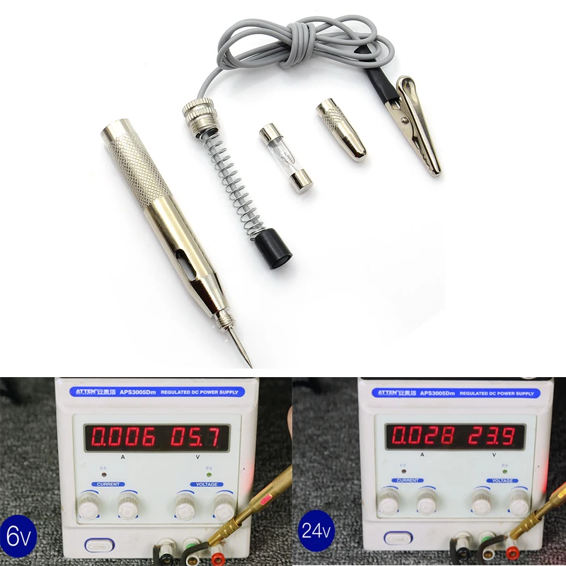 

6v12v24V Motorcycle Car Circuit Pen Electric Pen Multi-function Battery Test Battery Circuit Repair Test Repair Special Tools