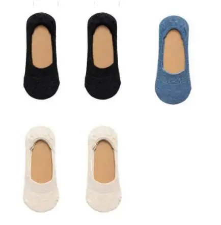 5 pairs 5 пар/лот новые женские носки сплошной цвет невидимые женские короткие носки летние тонкие нескользящие носки-башмачки для девочек TJ233 - Цвет: 5 pairs