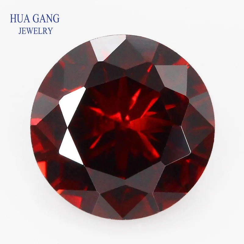

Deep Garnet 0.8~3.75mm Cubic Zirconia Round Shape Loose CZ Stone 5A Brilliant Cut Synthetic Gems For Sale Free Shipping