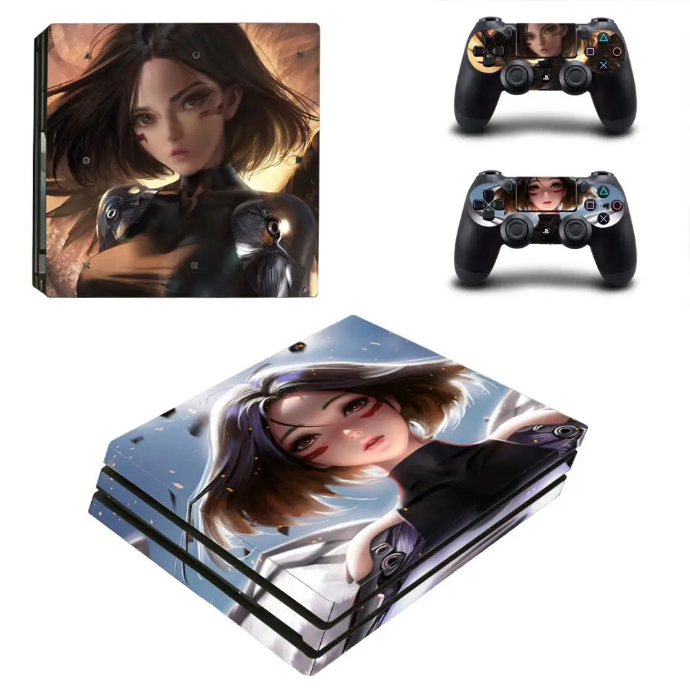 

Alita Battle Angel PS4 Pro Stickers Play station 4 Skin Sticker Decal For PlayStation 4 PS4 Pro Console & Controller Skins Vinyl