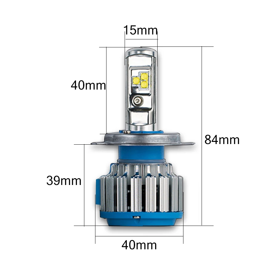 XENCN T1 светодиодный 9008/H13 80 Вт 7200LM 6000K холодный белый Turbo Автомобильные светодиодные