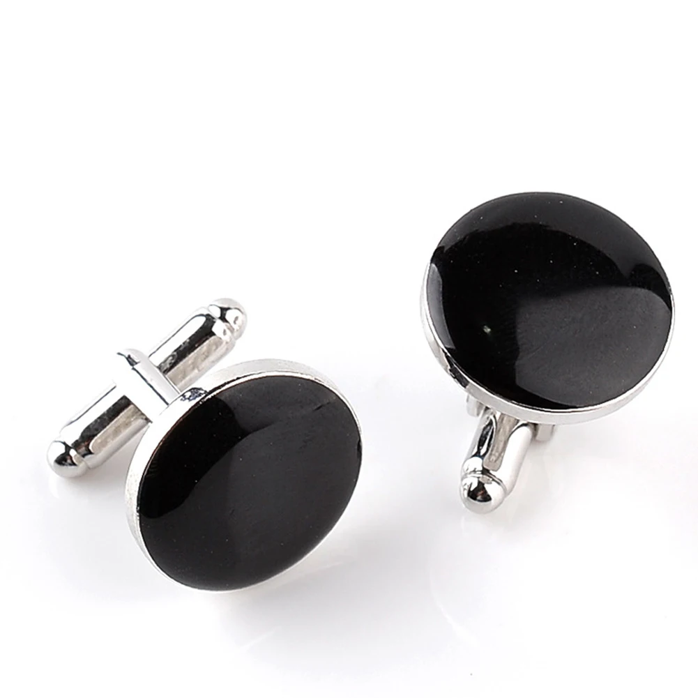Классические мужские запонки рубашка на пуговицах металлические круглый модный