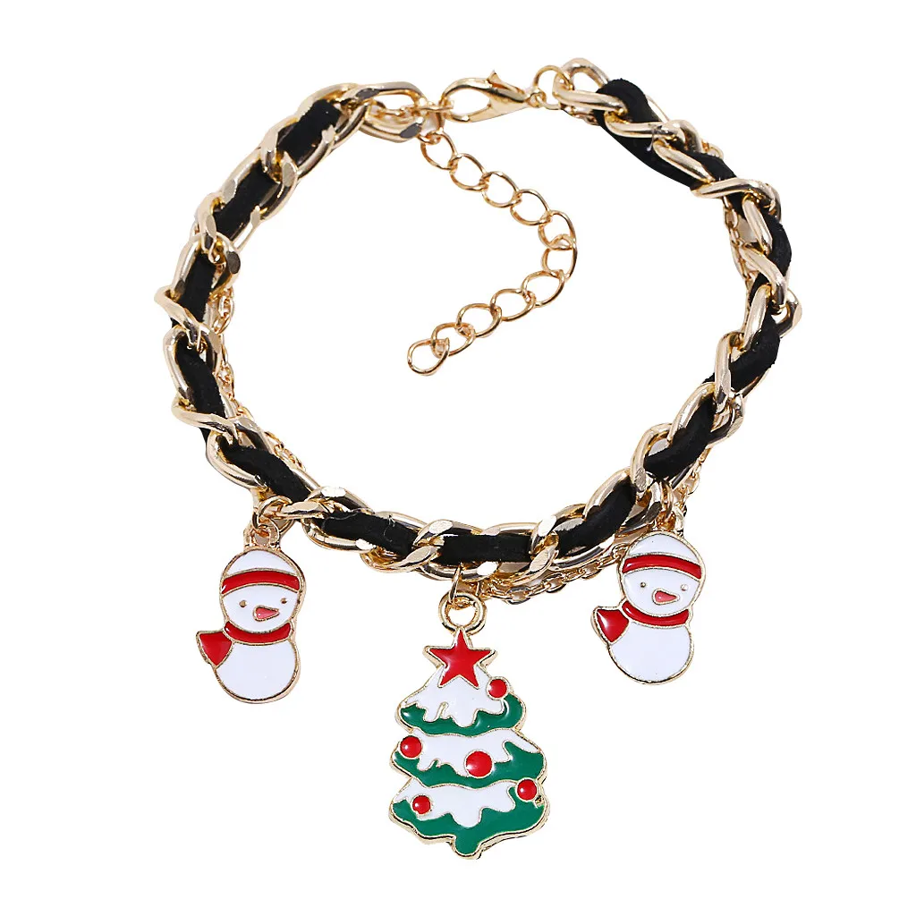 Дизайнерские Браслеты для женщин роскошный женский модный Рождественский