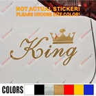 Забавная Автомобильная наклейка KING CROWN, Золотая королева, виниловая декорация для автомобиля, грузовика, лодки, без фона