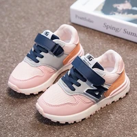 2021 spring kids shoes for boys girls mesh pu leather breathable soft comfortable lightweight anti slip childrens shoes infant