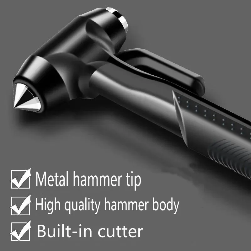 

Car safety hammer escape hammer one-second window breaker car broken glass car multi-function fire-fighting life-saving hammer