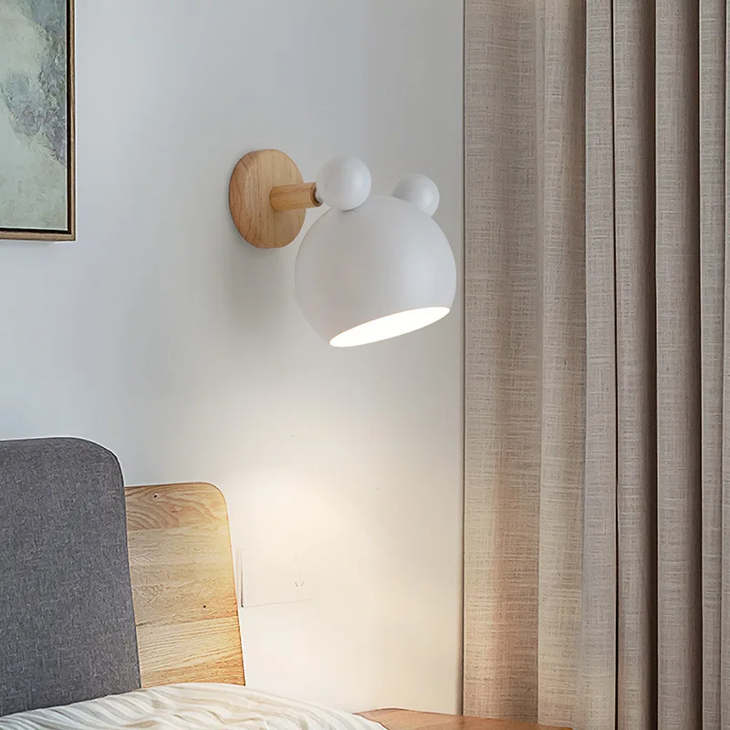loft crystal wall lamp light gooseneck bedroom glass ball bedside living room | Освещение