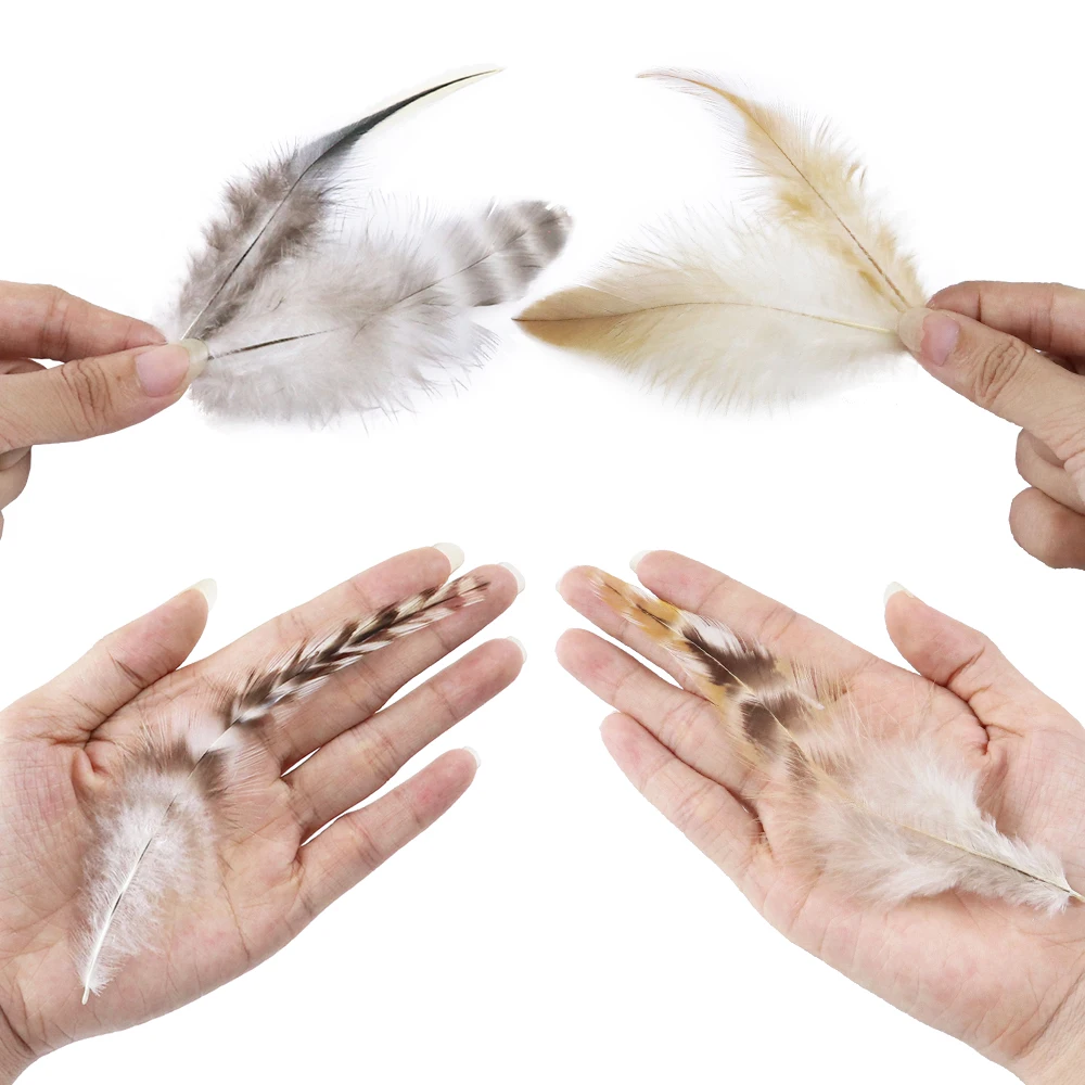 

Natural Craft-Feather ROOSTER feathers 4-6" Jewelry accessories party Decor Chicken feather Fly-tying Material Plume 50PCS