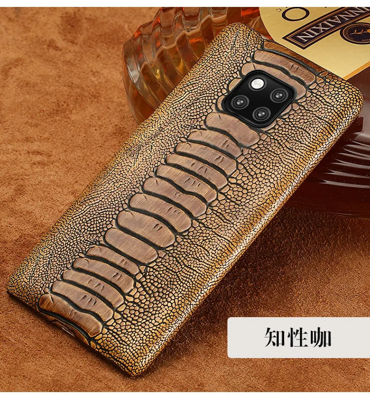 Чехлы для телефонов huawei P10 P20 P30 Lite mate 9 10 20 lite Pro Case Ostrich Foot текстурированное покрытие для Honor 8X9 10 V20 P Smart case