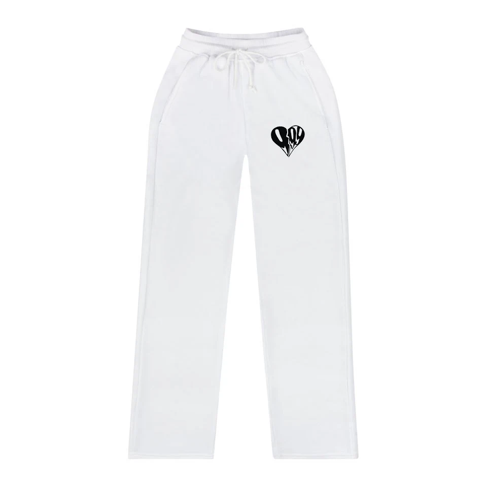

Loose printed casual jogging pants for men and women with wide legs
