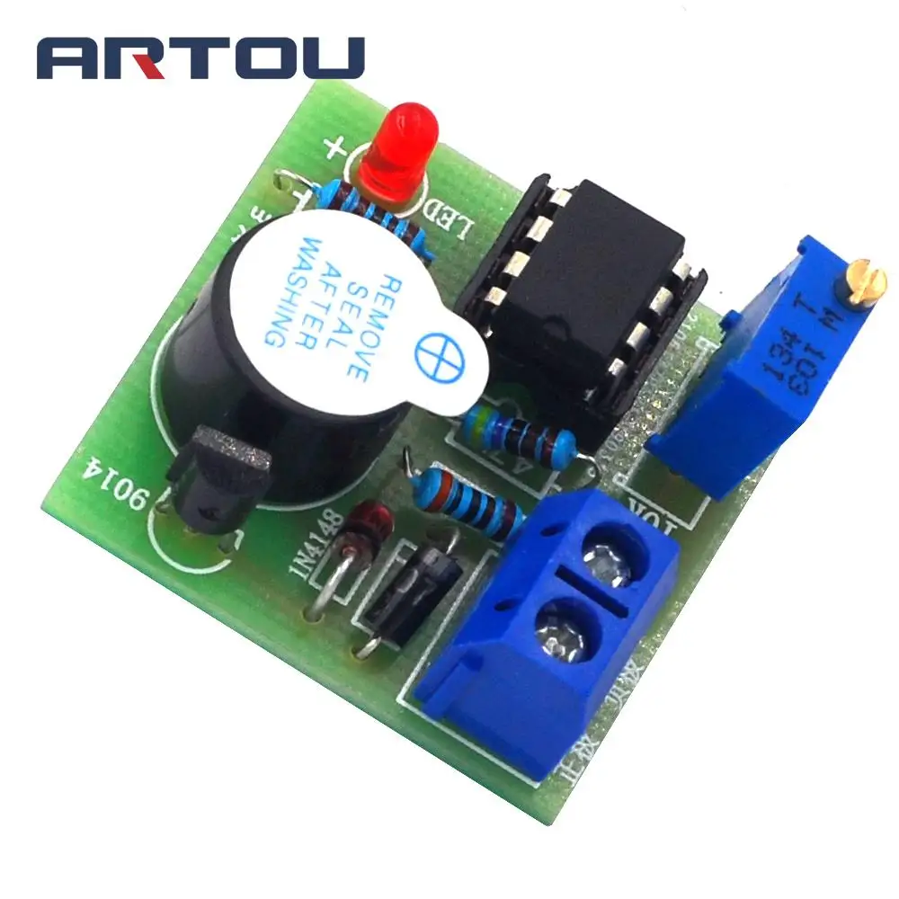 Звуковой сигнал и светильник 9 В/12 В от батареи защита перегрузки модуль защиты