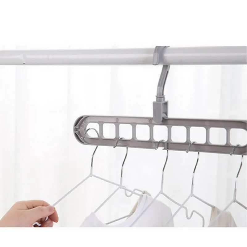 Новинка 9 крючков экономия пространства чудо металл Волшебная вешалка