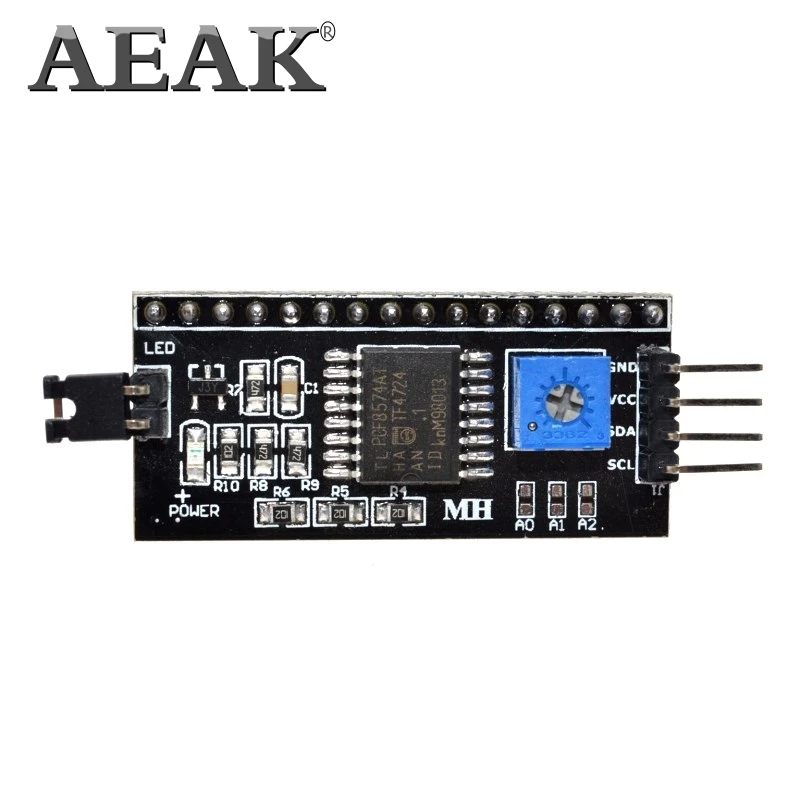 AEAK 1 шт. ЖК модуль 1602 синий экран 16x2 символа дисплей HD44780 контроллер черный свет|lcd