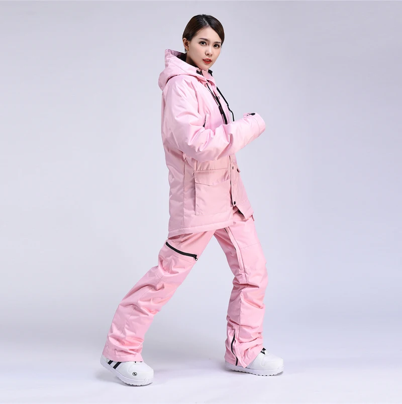 Новый толстый теплый лыжный костюм для женщин и мужчин водонепроницаемая