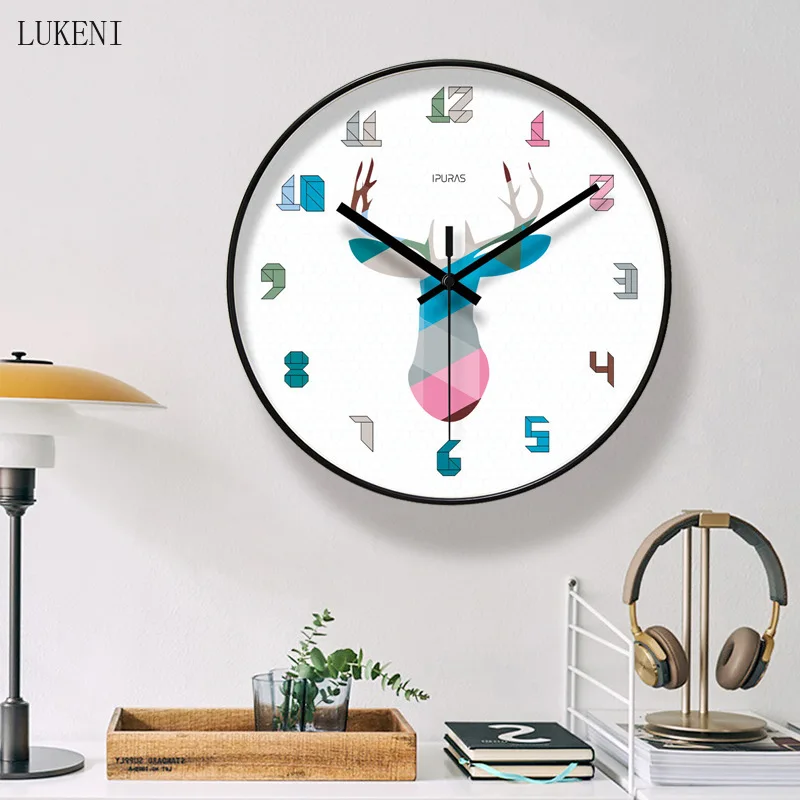 

COLOR ELK CLASSIC SILENT WALL CLOCK TEN INCH/ TWELVE INCH/ FOURTEEN INCH HOME DECOR WALL DECOR