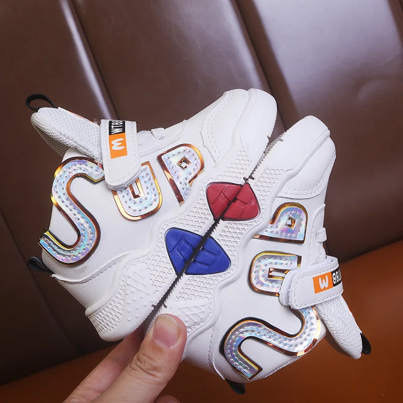 

2021 New Kids Sport Shoes for Boys Sneakers Girls Fashion Trend Spring Casual Children Shoes Boy Running Child Cool Shoes 21-30