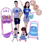 Комбинация для семейной пары на 5 человек = 11,5 дюйма30 см, беременные Барби, кукла для детской коляски детская игрушка для девочек, лучший подарок