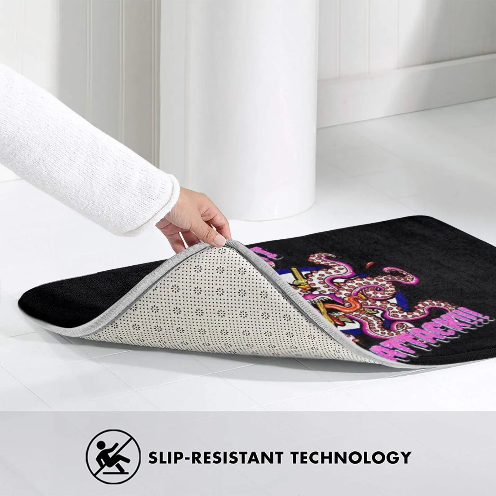 Такояки атака | Черный коврик подушка мягкая Японская еда такояки суши