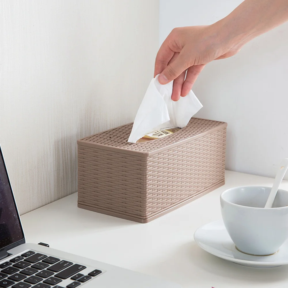 Пластиковая коробка для салфеток Домашний Настольный Многофункциональный