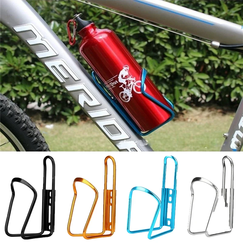 

Bicycle Water Bottle Holder Aluminum Alloy Black/Silver/Red/Blue/yellow Color Kettle Cage Road Folding Bike Water Bottle Rack