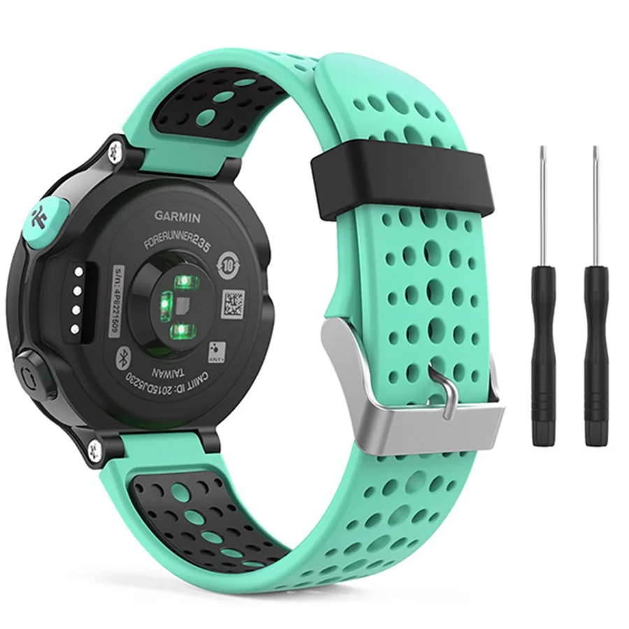 Силиконовый ремешок спортивный ремешок для наручных часов для Garmin Forerunner 220 230 235 620 630 735 Смарт-часы ремешок на запястье аксессуары для смарт-браслета